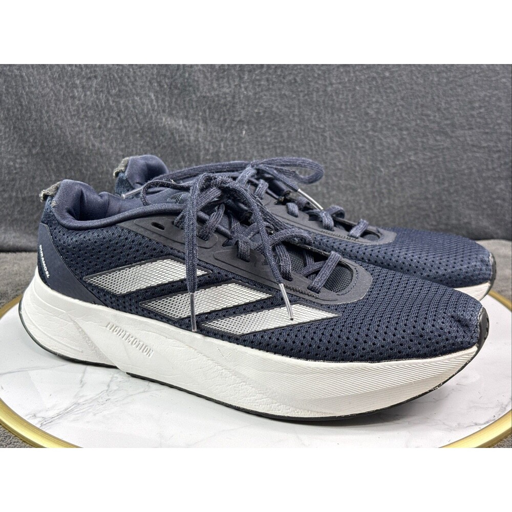 Adidas Duramo SL Mens Running Shoes Navy Blue White Athletic Sneakers 11.5 IE969